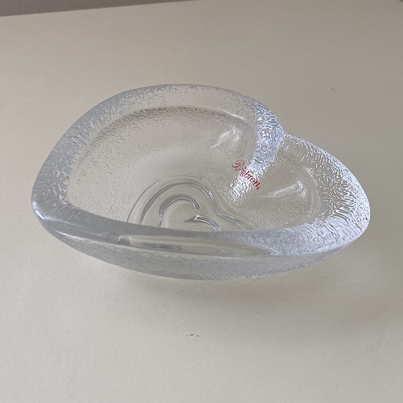 Brighton Heart Shaped Glass Dish Trinket Dish Jewelry Dish Love Valentine - Picture 5 of 7